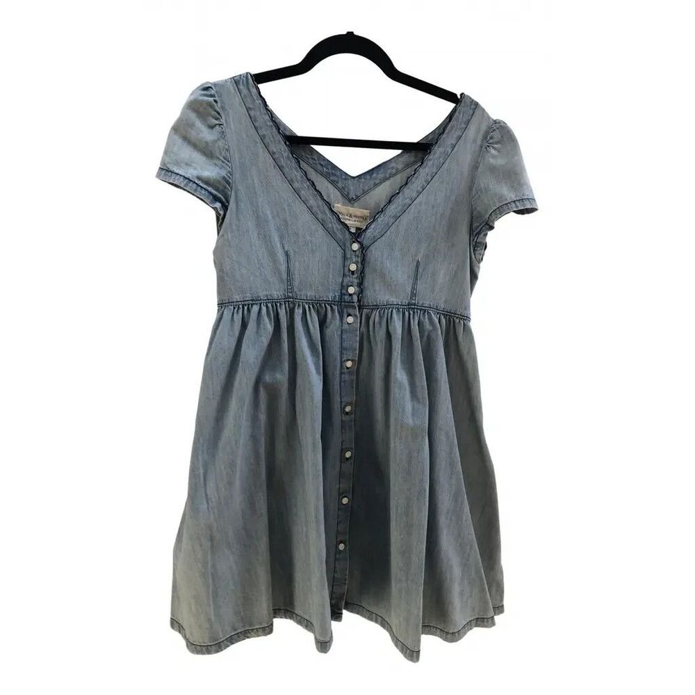 NWT RALPH LAUREN DENIM & SUPPLY Women's XL Denim Mini Dress w/Side Pockets